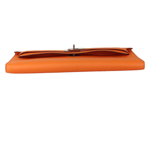 Kelly Cut Clutch Pochette Swift Orange PHW