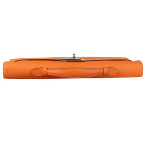 Kelly Cut Clutch Pochette Swift Orange PHW