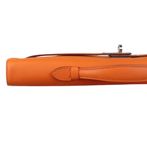 Kelly Cut Clutch Pochette Swift Orange PHW