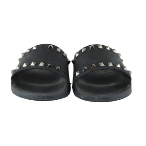 Rockstud Slide Sandals Rubber Black Size 38