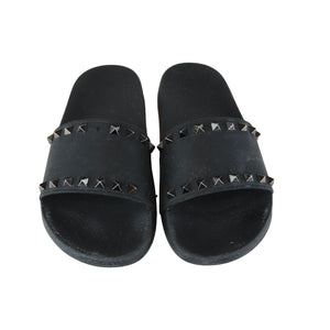 Rockstud Slide Sandals Rubber Black Size 38