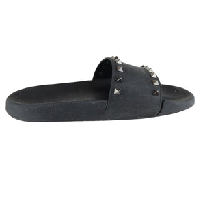 Rockstud Slide Sandals Rubber Black Size 38