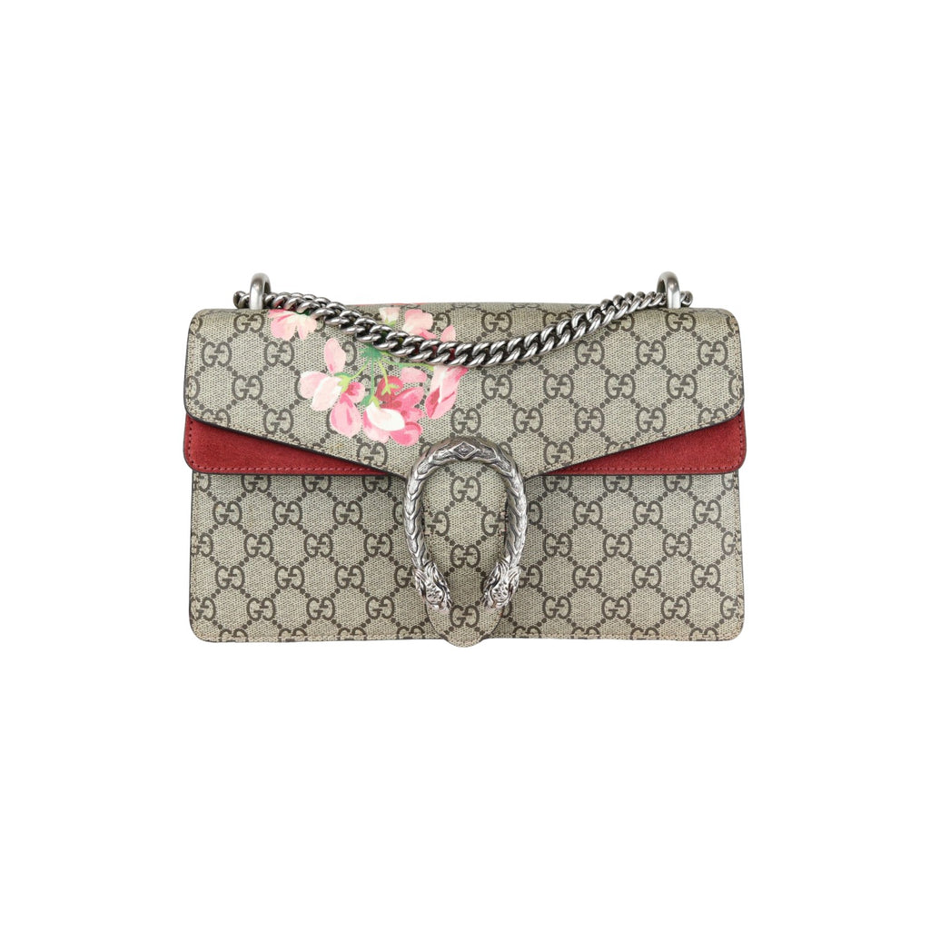 Dionysus Shoulder Small GG Supreme Monogram Blooms Beige SHW