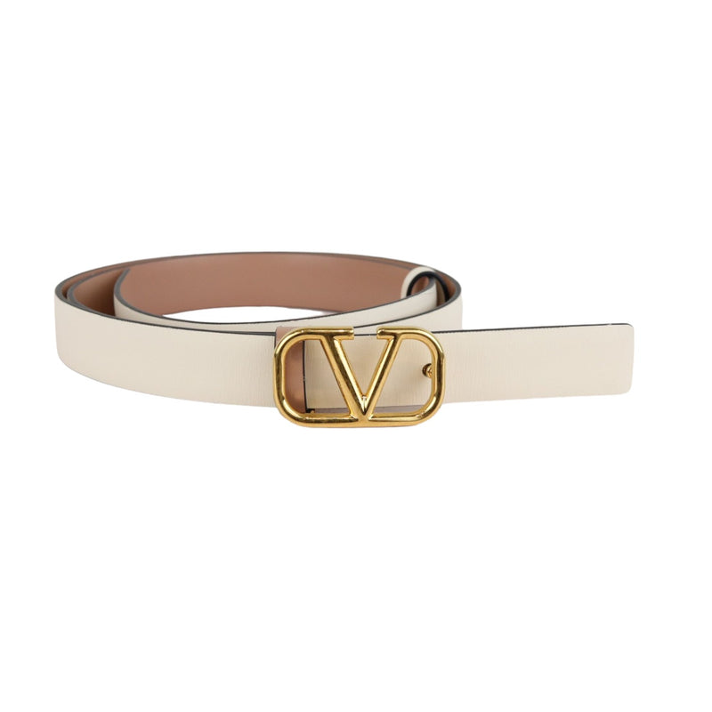 Vlogo Signature Belt Leather White Size 75