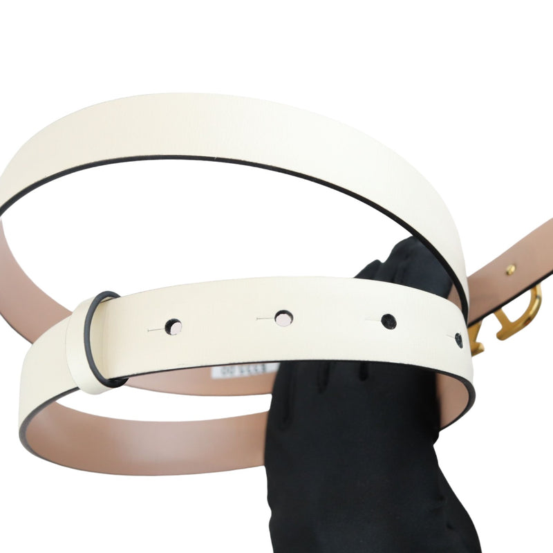 Vlogo Signature Belt Leather White Size 75