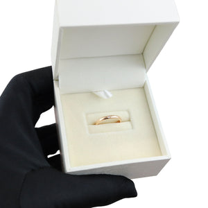 Wedding Band Ring 18K Yellow Gold Diamond Size 47