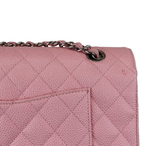 Rare Double Flap Medium Caviar Quilted Pink SHW