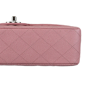 Rare Double Flap Medium Caviar Quilted Pink SHW