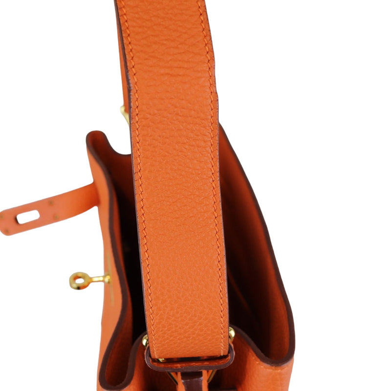 So Kelly 22 Togo leather Orange GHW