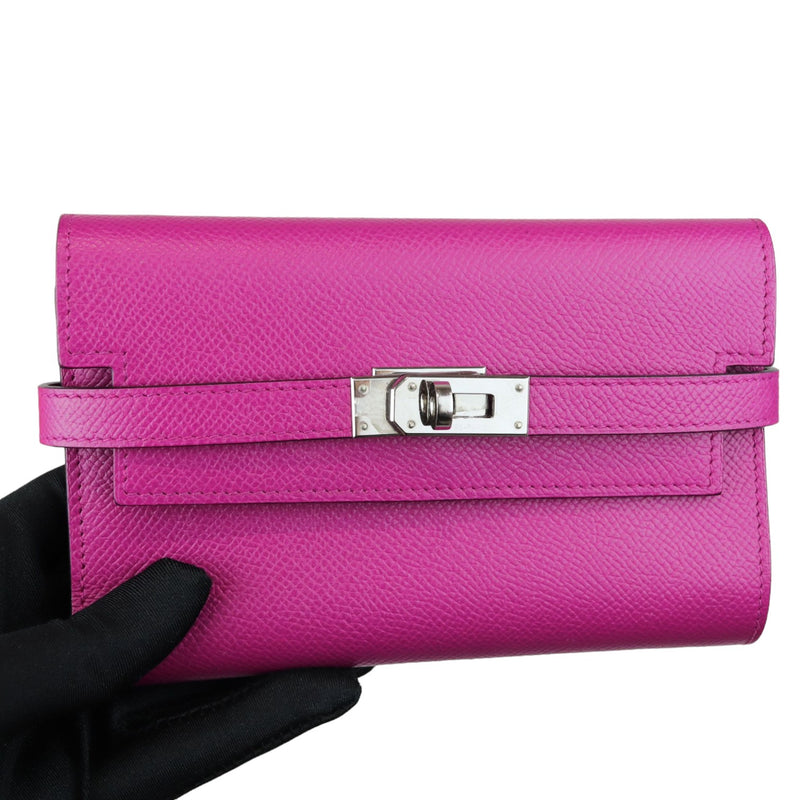 Rose Pourpre Kelly Wallet | Kelly Wallet Rose Pourpre | Bag Religion