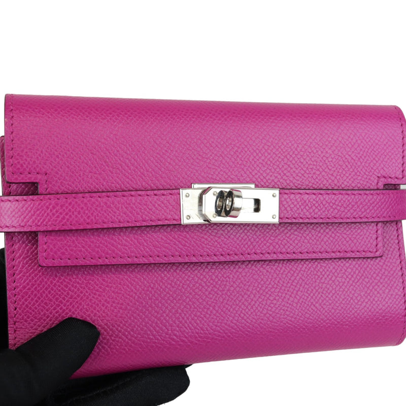 Rose Pourpre Kelly Wallet | Kelly Wallet Rose Pourpre | Bag Religion