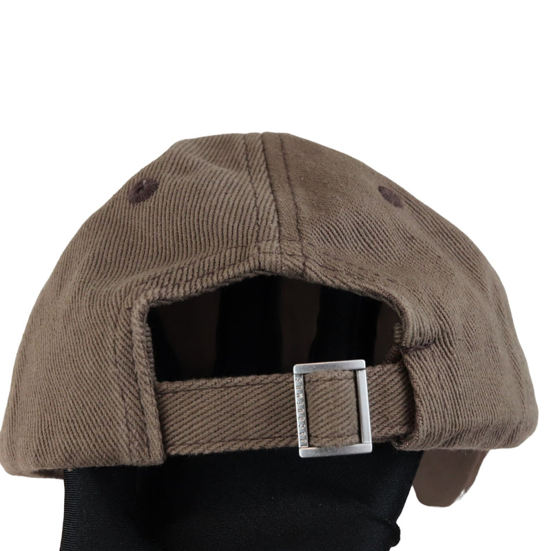 Men Baseball Cap Cotton Brown Size 56