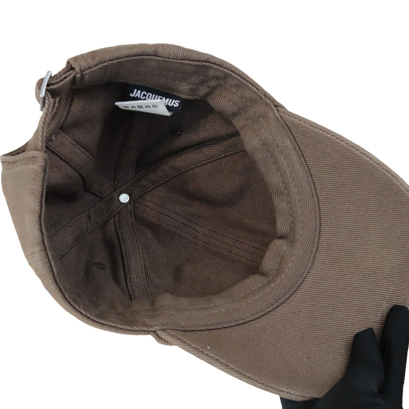 Men Baseball Cap Cotton Brown Size 56