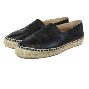 CC Espadrilles Lambskin Black Size 37