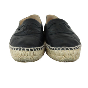 CC Espadrilles Lambskin Black Size 37