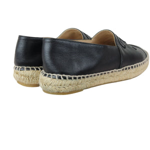 CC Espadrilles Lambskin Black Size 37