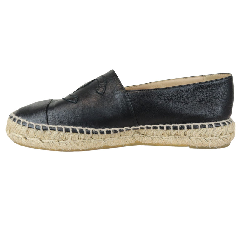 CC Espadrilles Lambskin Black Size 37