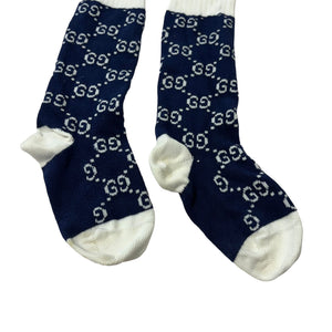 GG Supreme Knit Socks Cotton Navy Blue