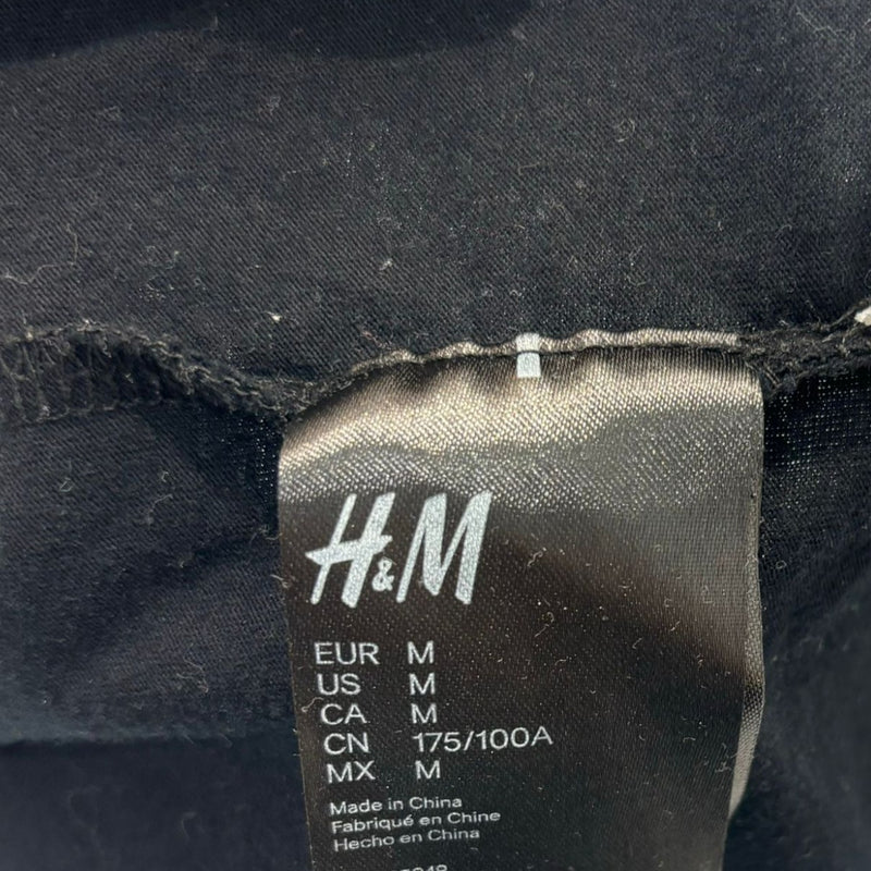 H&M MTV Logo T-Shirt Medium Cotton Black Size M