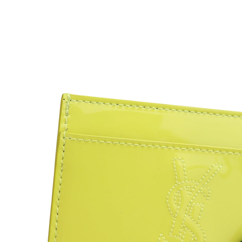 Belle De Jour Card Case Patent Yellow