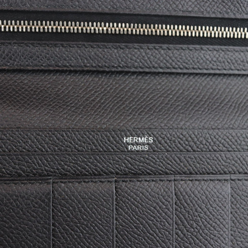 Bearn Gusset Wallet Epsom Monochrome Black BHW