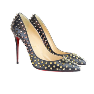 Spikes Pumps Nappa Pigalle Black Size 38