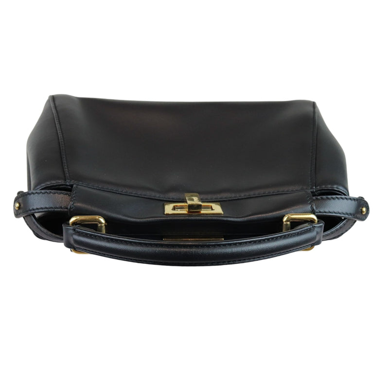 Peekaboo Iconic Satchel Mini Nappa Lambskin Black GHW