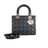 Lady Dior Medium Lambskin Blue SHW