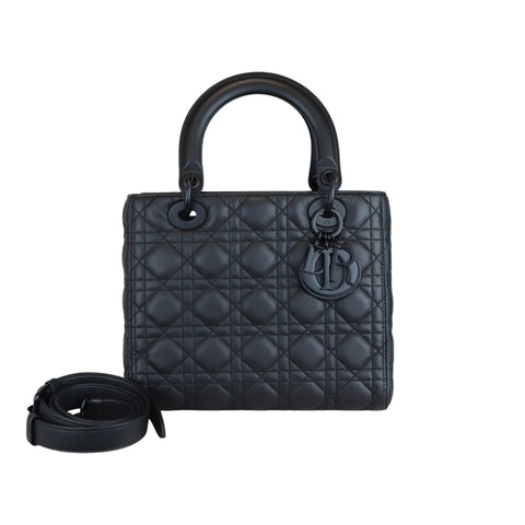 Lady Dior Large Patent Cannage Black GHW