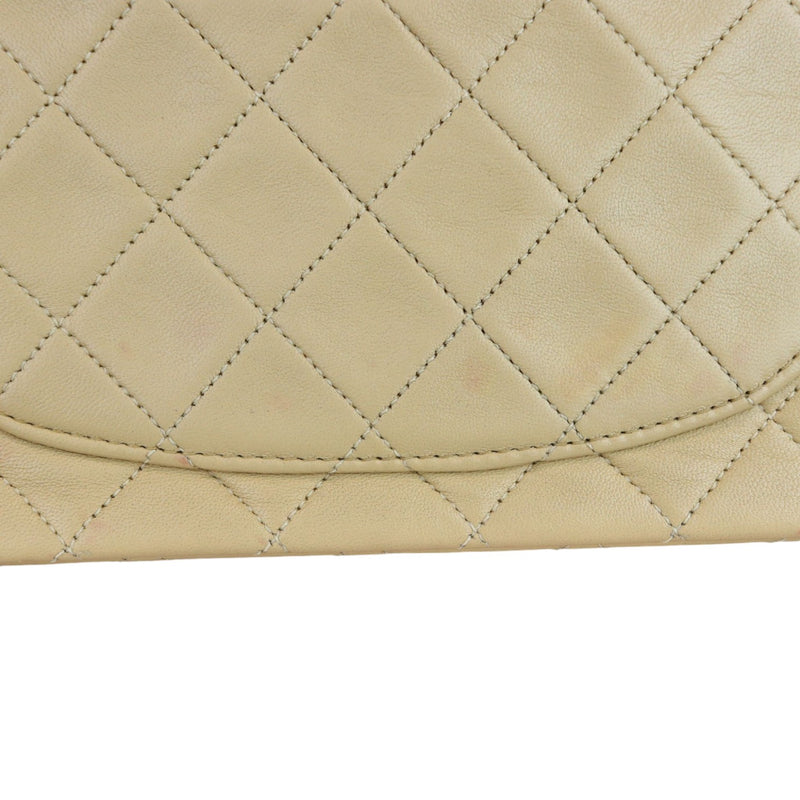 Vintage Classic Double Flap Medium Lambskin Beige GHW