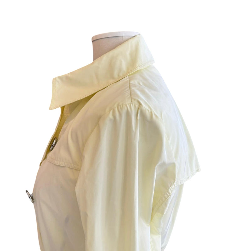 Trench Coat Nylon Light Yellow Size 38