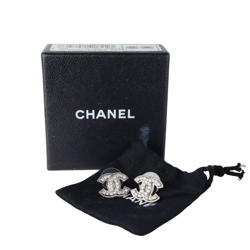 Crystal Mini CC Earrings Silver SHW