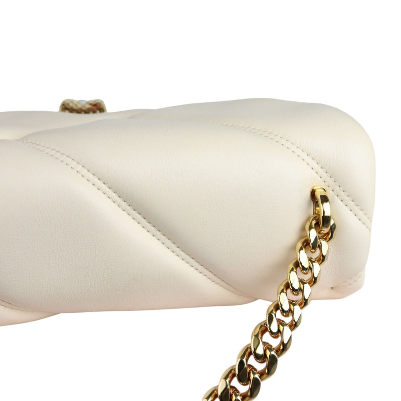 Serpenti Cabochon Small Crossbody Calfskin Ivory GHW