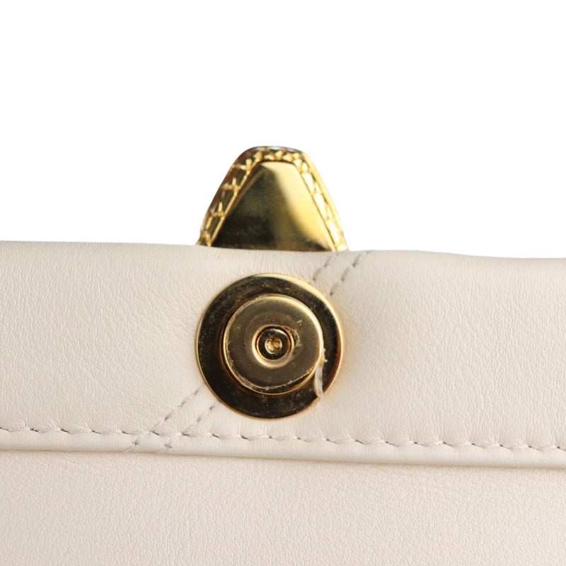 Serpenti Cabochon Small Crossbody Calfskin Ivory GHW