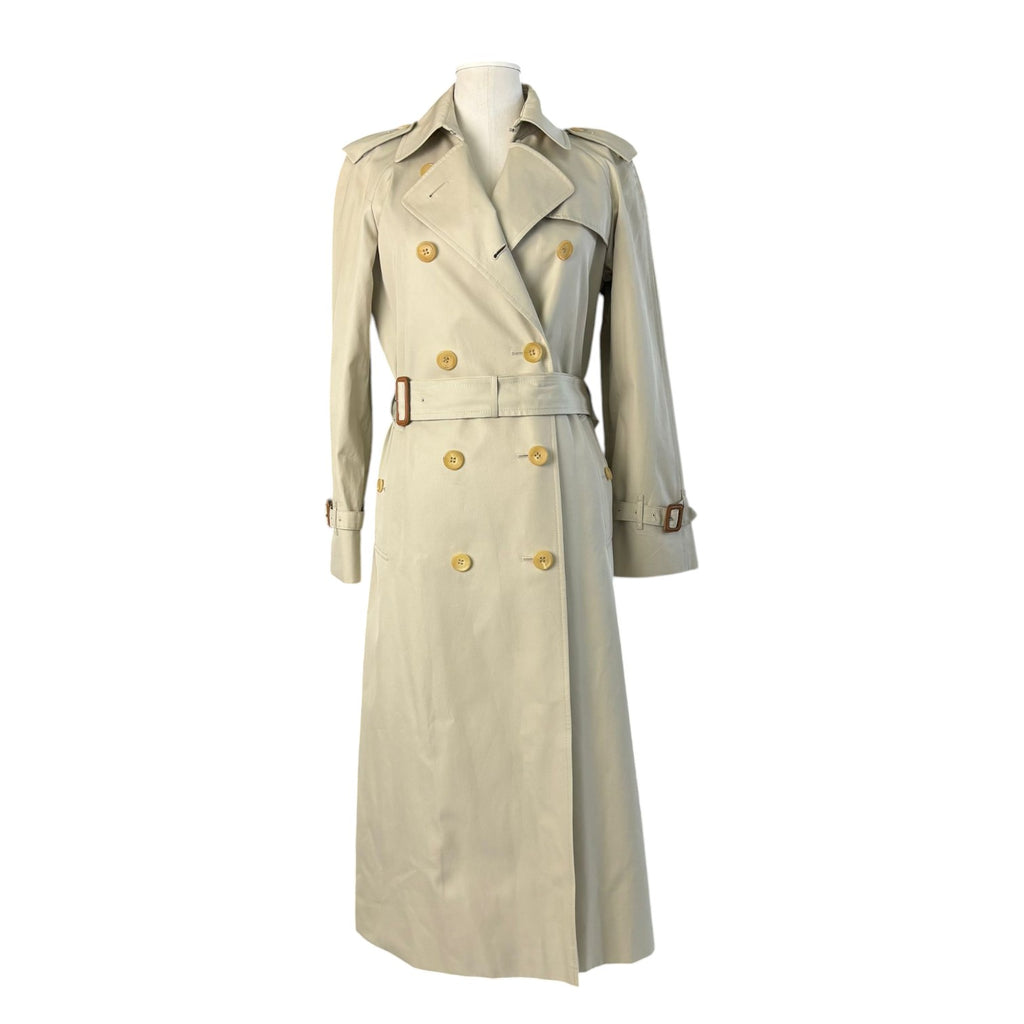 Trench Coat Cotton Beige Size 38