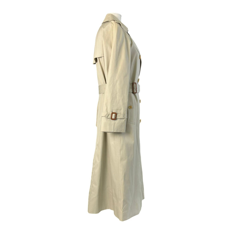 Trench Coat Cotton Beige Size 38