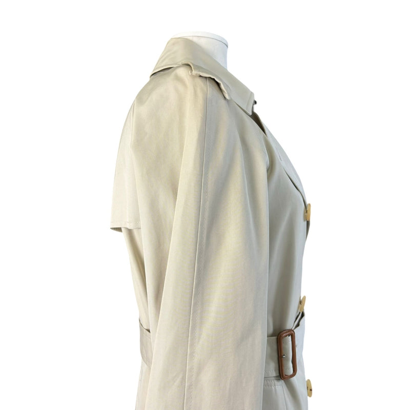 Trench Coat Cotton Beige Size 38