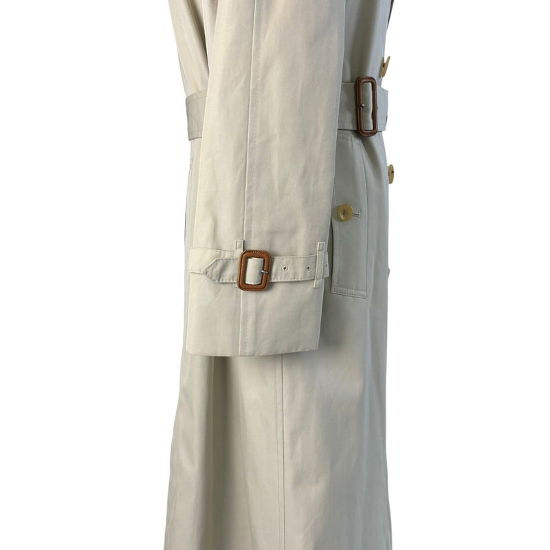 Trench Coat Cotton Beige Size 38