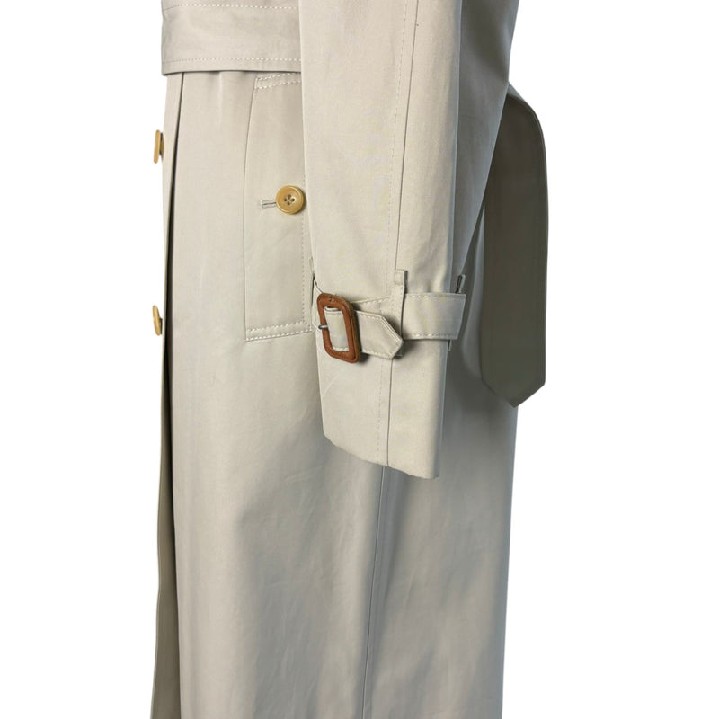 Trench Coat Cotton Beige Size 38