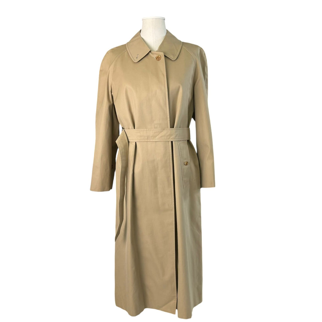 Trench Coat Cotton Beige Size XS