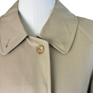 Trench Coat Cotton Beige Size XS