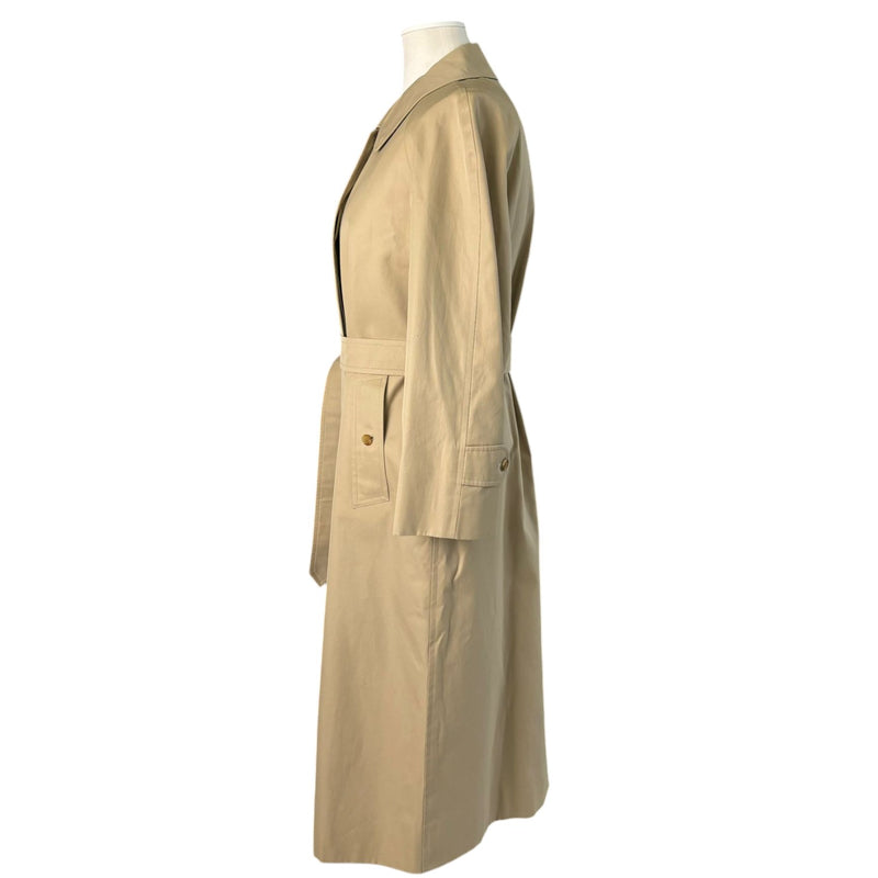 Trench Coat Cotton Beige Size XS