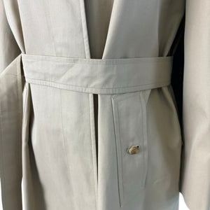 Trench Coat Cotton Beige Size XS