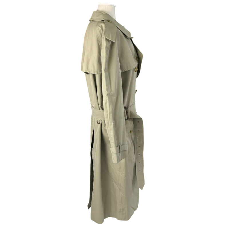 Trench Coat Cotton Beige Size Medium