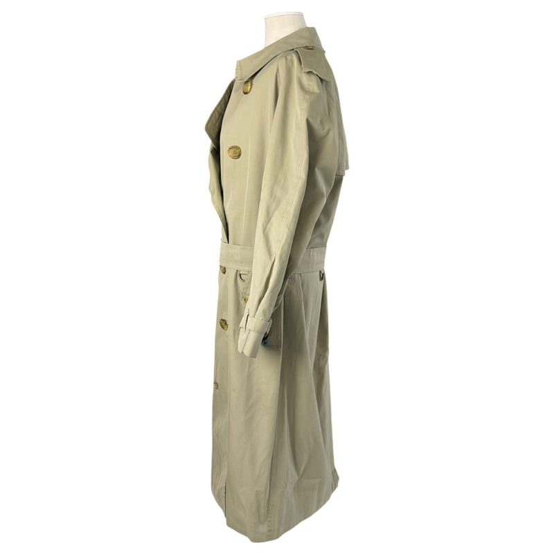 Trench Coat Cotton Beige Size Medium