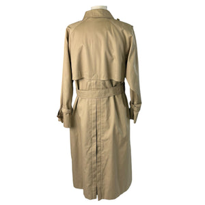 Trench Coat Cotton Polyester Beige Size Small