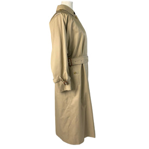 Trench Coat Cotton Polyester Beige Size Small