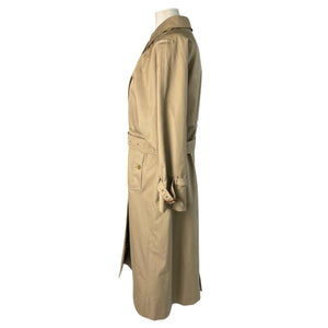 Trench Coat Cotton Polyester Beige Size Small