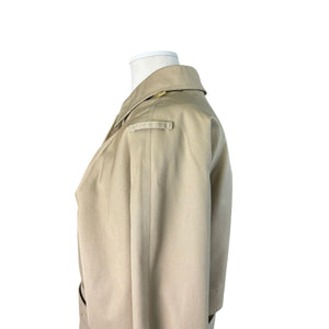 Trench Coat Cotton Polyester Beige Size Small