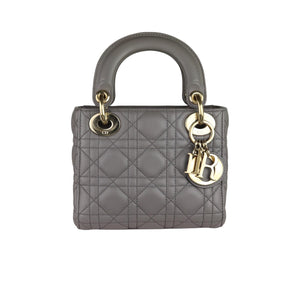 Mini Lady Dior Lambskin Grey GHW